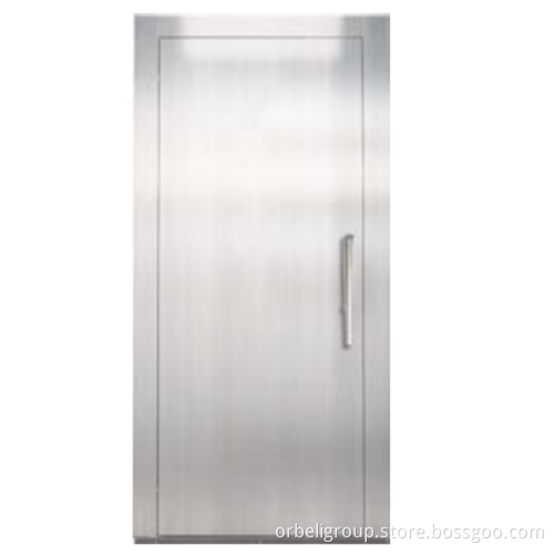 Stainless Steel Semi-automatic Elevator Door System Manual Door